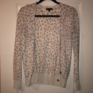 Leopard print cardigan